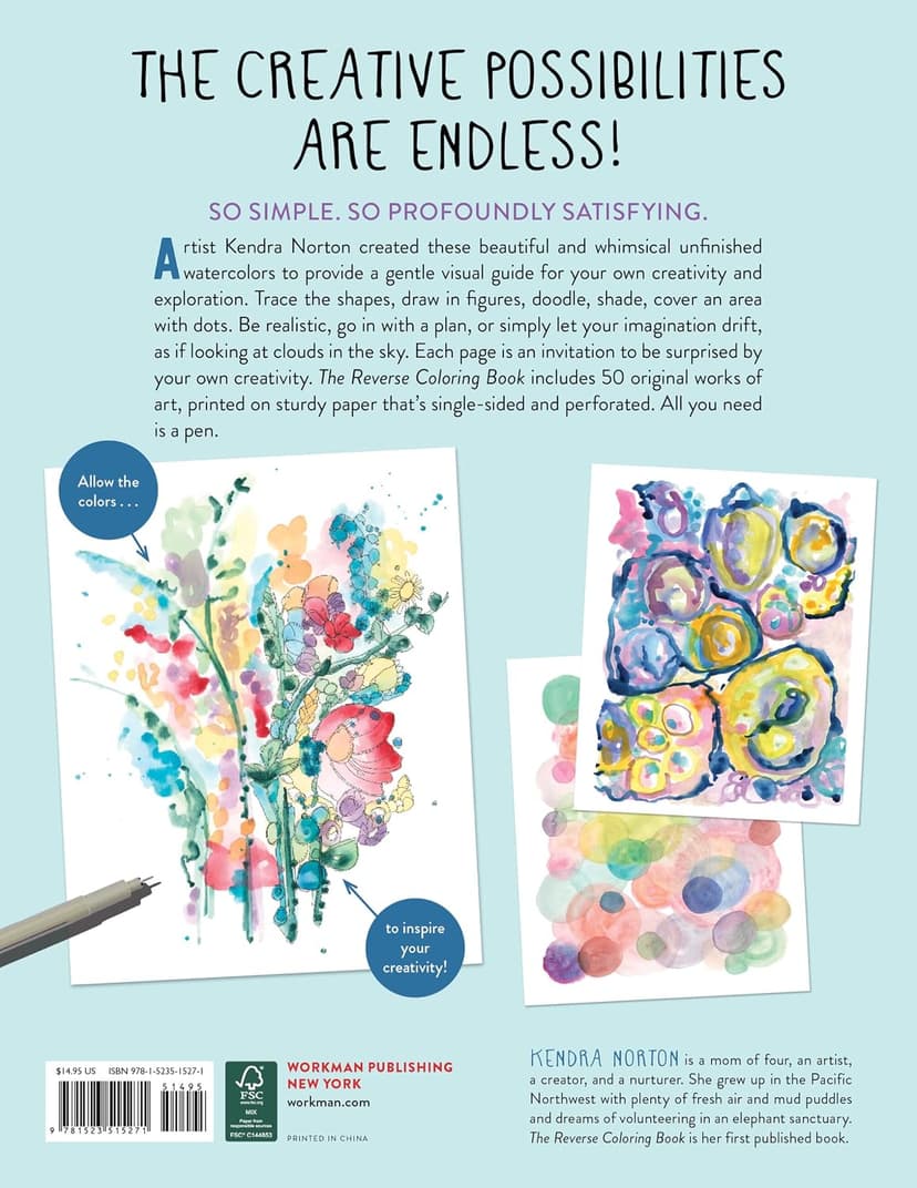The Reverse Coloring Book™: The Book Has the Colors, You Draw the Lines! 1523515279