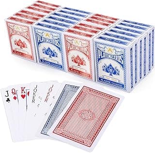 The Dreidel Company Playing Cards, 24 Decks of Cards Bulk 2.25 Inch x 3.5 Inch for Blackjack, Euchre, Canasta Card Game