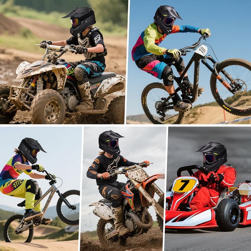 Youth Kids Dirt Bike Helmets Motocross Offroad ATV BMX MX Dirtbike Motorcycle Helmet J-01 with Goggles and Gloves DOT Approved