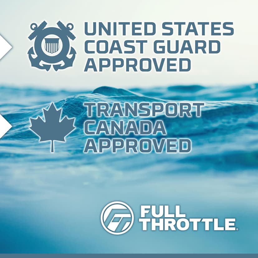 Full Throttle U.S. Coast Guard and Transport Canada Approved Adult Nylon Life Vest for Adults 90 Pounds and Over