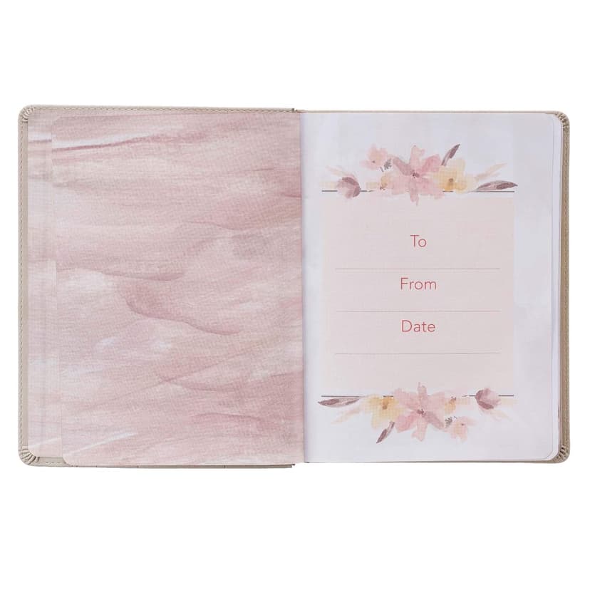 My Quiet Time Devotional - 365 Devotions for Women To Bring You Into The Peace Of The Presence of God Cappuccino, Faux Leather Flexcover Gift Book w/Ribbon Marker