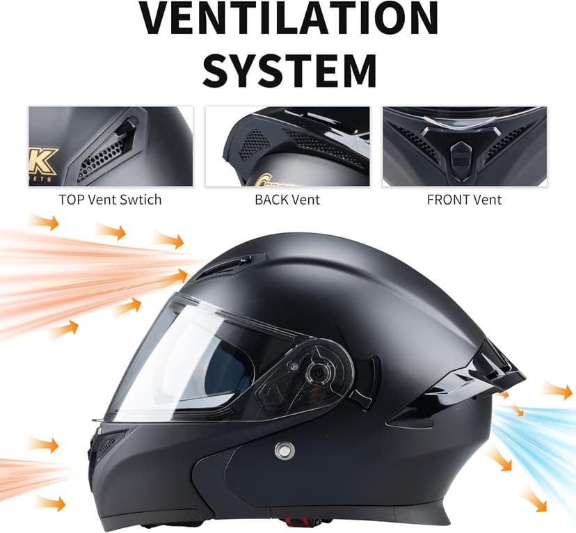 Helmets Full Face for Men Women Adult Smoked Sunshield