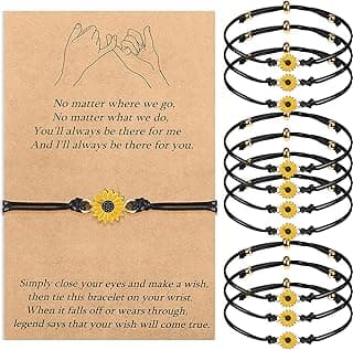 10 Pieces Pinky Promise Bracelets Gifts Set Long Distance Matching Friendship Bracelets for Good Friends Handmade Friendship Bracelet Jewelry Gifts for Christmas BFF Couple Sisters