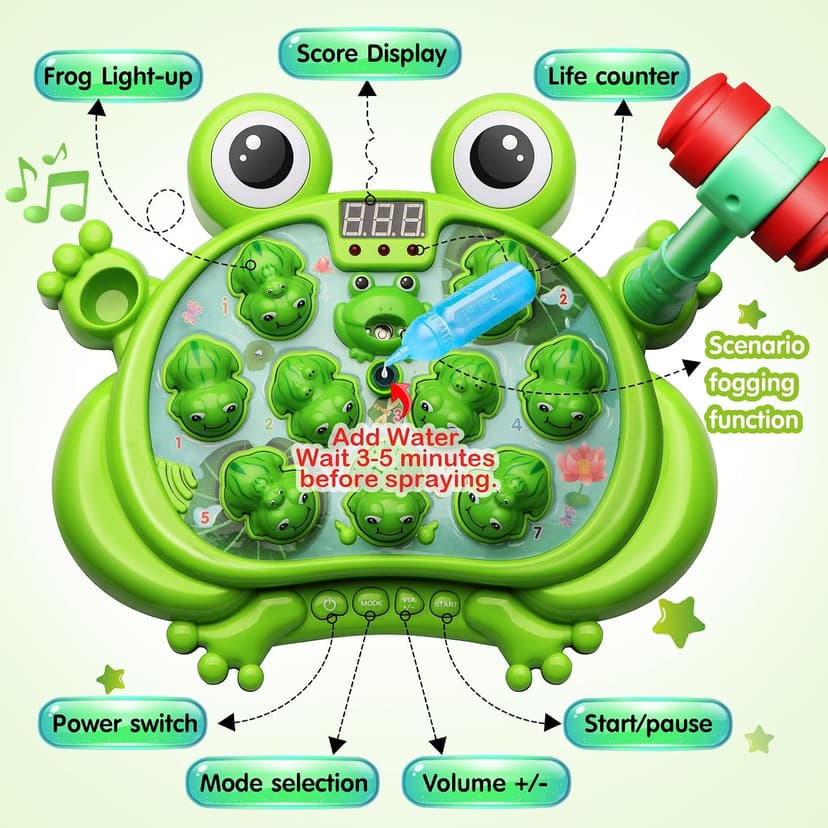 With 5 Modes,45 Levels,9 Music Spray and Light-up, Baby Toy Gifts for Early Learning, Birthday Gift for Toddler Boy Toys HopeRock Toys for 2 3 4 5 Year Old Boy,Toddler Toys Age 2-4 Birthday Gift B0B7WXKKWJ