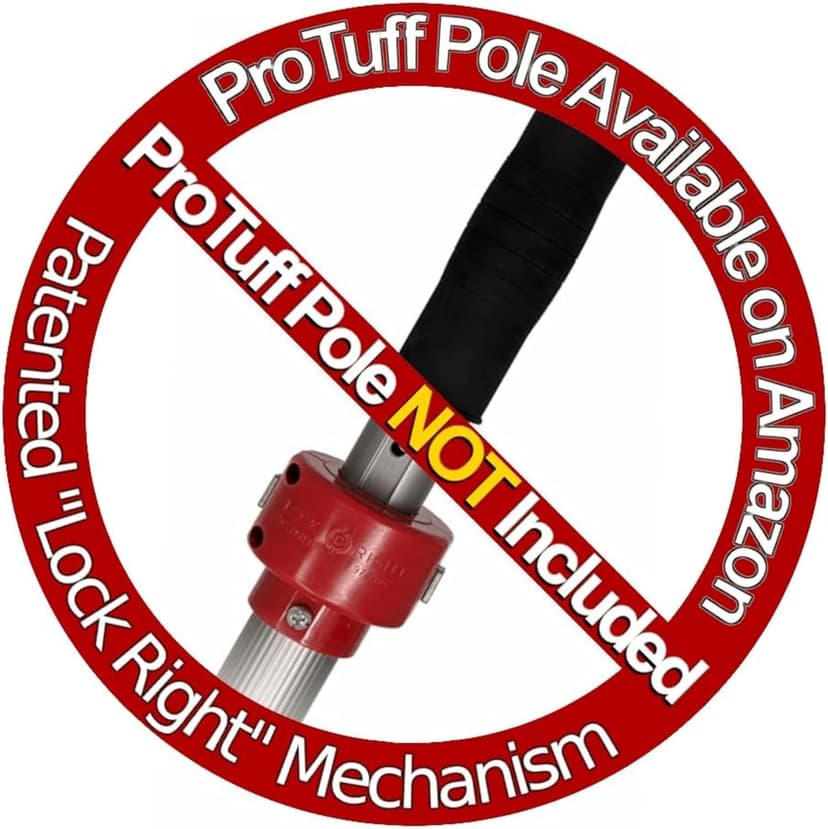 ProTuff 22" Pool Brush Head – Comes Sturdy Bristles, Tough on Algae, Dirt & Grime – Cleans 3X Faster – Extra-Wide Pool Scrubber Brush with Pole Attachment Option