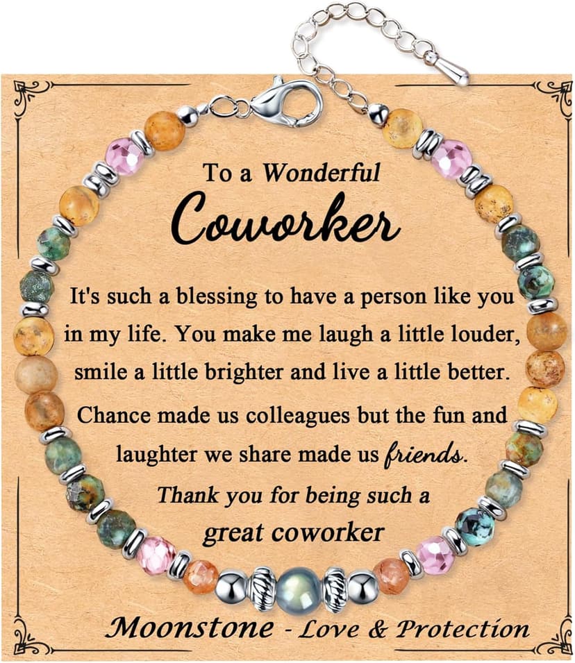Christmas Stocking Stuffers Mothers Day Birthday Graduation Gifts Ideas Bracelets for Her Women Gifts for Women Moonstone Bracelet Meaningful Present B0FT3V1SVT