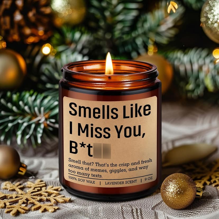 Long Distance Friendship, Moving Away, Going Away, Christmas, Birthday Gifts for Bestie, Friends, Sister, Her, Him, Couple LEADO Candle, Long Distance Gifts, I Miss You Gifts for Women, Best Friend B0FNVH7CTP