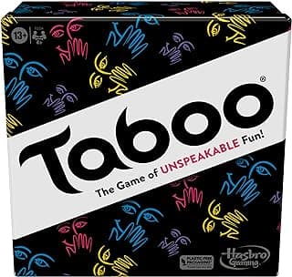 Hasbro Gaming Taboo Classic Game, Party Word Guessing Game for Adults and Teens, Board Game for 4+ Players Ages 13 and Up