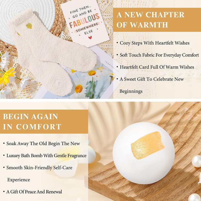 New Beginnings Gifts for Women Next Chapter Gifts for Women Going Away Farewell Gift for Coworker Leaving Retirement Goodbye Congratulation New Job Divorce Good Luck Moving Away Presents for Friends B0H5VXGZ9L