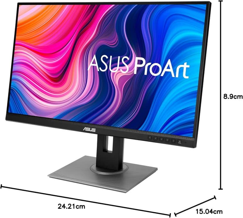ASUS ProArt Display PA278QV 27” WQHD (2560 x 1440) Monitor, 100% sRGB/Rec. 709 ΔE < 2, IPS, DisplayPort HDMI DVI-D Mini DP, Calman Verified, Eye Care, Anti-Glare, Tilt Pivot Swivel Height Adjustable
