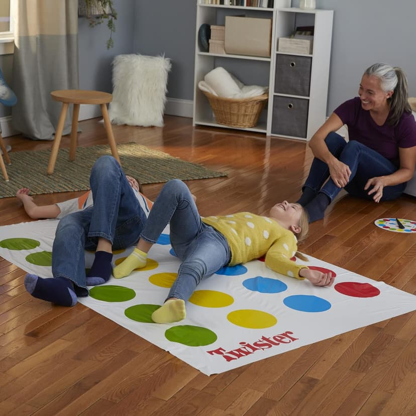 Hasbro Twister Party Classic Board Game for 2 or More Players,Indoor and Outdoor Game for Kids 6 and Up,Packaging May Vary