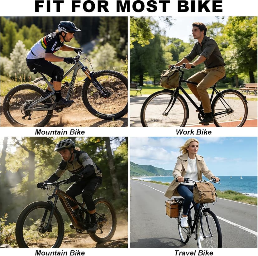 2 Pack Bike Tire Set Thicken Wear-Resistant 26x1.95/2.125 Bicycle Tires with 2 Inner Tubes 26 Inch Bicycle Tires for Mountain,Commuter,Touring Bike