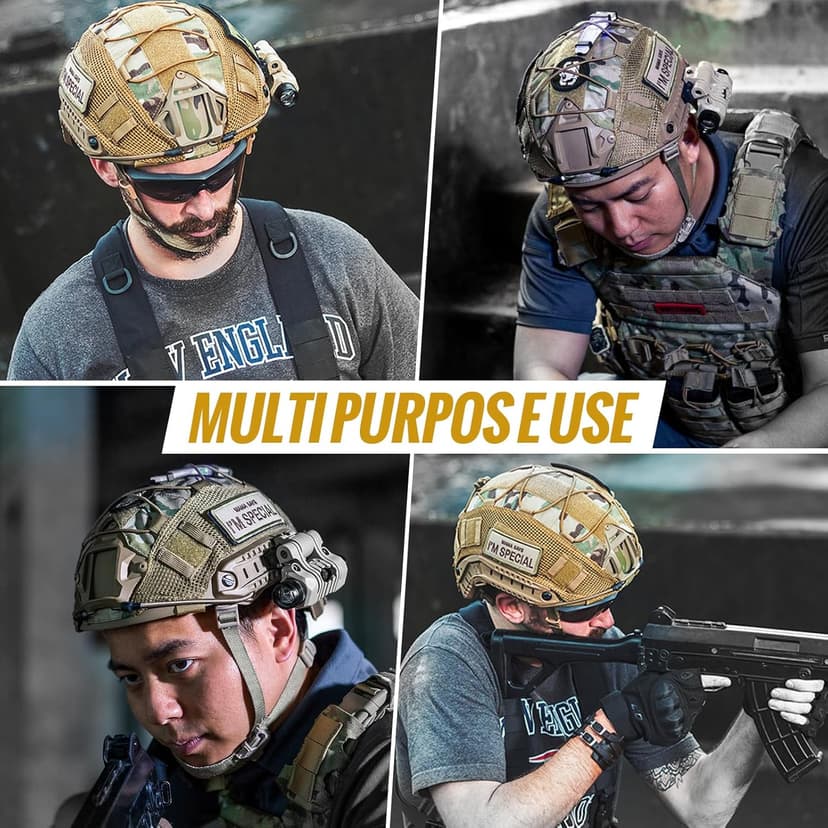 OneTigris Helmet Cover, Tactical Fast Cloth for Ops-Core Fast PJ Helmet in Size M/L, OneTigris PJ Airsoft Cover in Size M/L