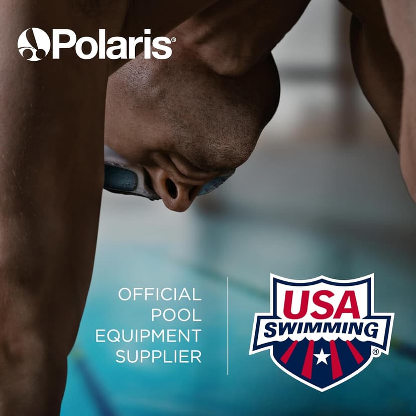 Polaris Quattro P40 Pressure Side Pool Cleaner for All In-Ground Pool Surfaces, Large-Capacity Dual Filtration Canister, 31' Hose & Transparent Lid to View Debris