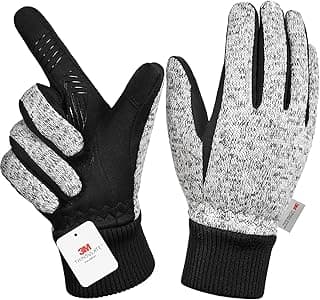 MOREOK Winter Gloves for Men/Women -10°F 3M Thinsulate Warm Touch Screen Snow Ski Bicycle Bike Gloves for Driving/Cycling/Running/Hiking