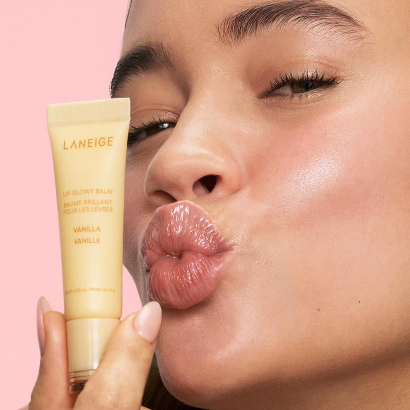 With Shea & Murumuru Butters for Hydrating, Moisturizing, Glossy, Non-Sticky Shine LANEIGE Lip Glowy Balm | Sheer Tinted Lip Treatment Balm Tube B0DVH22M8S