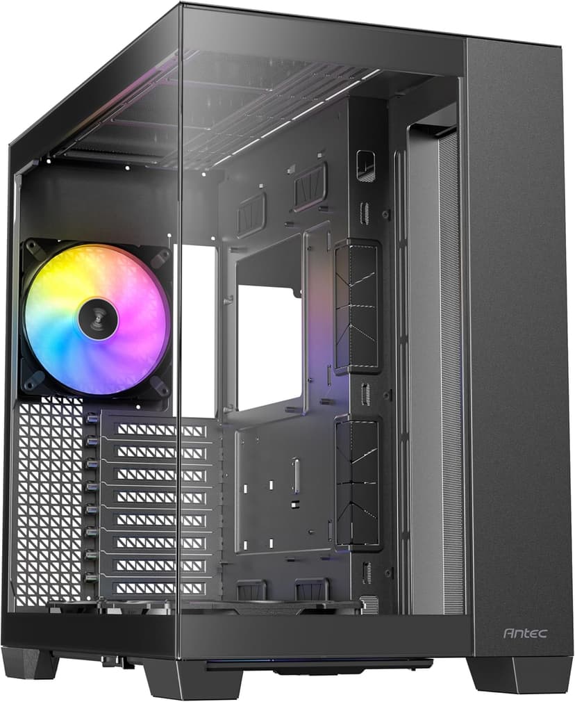 Antec C8 ARGB, 2X TQR 160mm & 1x TQ 140mm ARGB PWM Fans Included,Dual-Chamber Layout, Type-C, 360mm Radiator Support, Seamless TG Front & Side Panels, RTX 40 Compatible, Full-Tower E-ATX PC Case