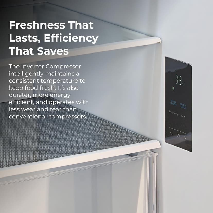 Kenmore 31" Bottom Freezer Refrigerator, Counter Depth - Ice Maker, Adjustable Shelving, Crisper Drawers, ENERGY STAR Certified, 17.8 cu. ft. Capacity, Fingerprint Resistant Stainless Steel