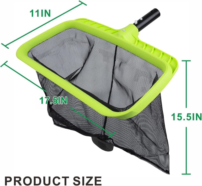 Sepetrel Swimming Pool Leaf Skimmer Net,Reinforced Frame Deep Rake Net