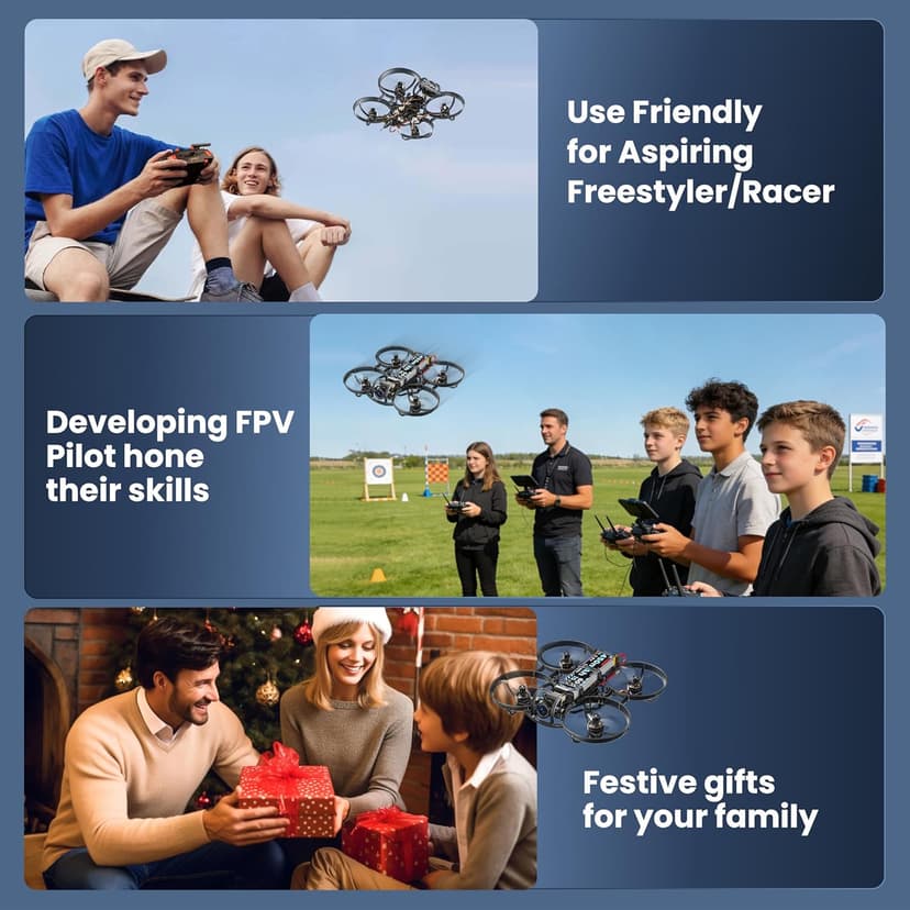 R8 ELRS Brushless Whoop Quadcopter, Ultralight 1S 80mm Micro FPV Drone BNF with 6 Port Battery Charger,2 Batteries Fly12 Mins for FPV Freestyle Racing Indoor Outdoor,FOV160°,Matrix G4 5IN1 FC,0802 20000KV Motor