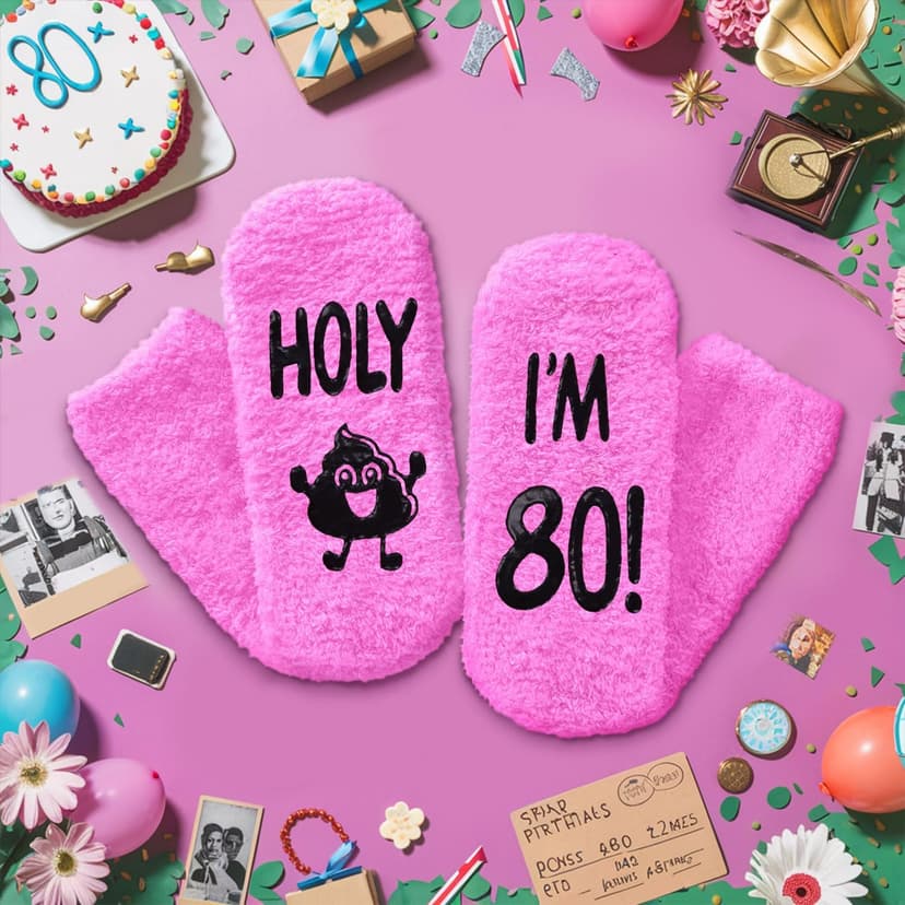 HAPPYPOP Birthday Gift Ideas - Socks for Senior Women Over 80, Best Gifts for 80 Year Olds