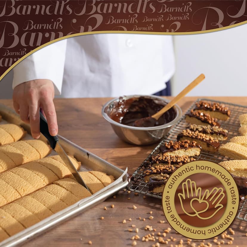 5 Valentines Chocolate Biscotti Gift Box, Gourmet Cookie Gift Basket for Food Delivery, Fancy Cookies Gift Ideas for Women, Men, Wife Girlfriend