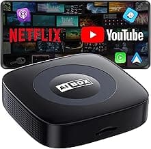 Ai Magic Box for Streaming Netflix/YouTube/TikTok, Wireless CarPlay Adapter Dongle with USB Drive for OEM Wired Car Play & Android Auto Cars GPS Navigation Chartplotter