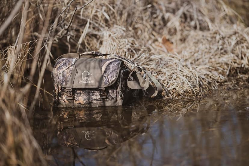ALPS OutdoorZ Ducks Unlimited Floating Blind Bag, Mossy Oak Camo Waterfowl Hunting
