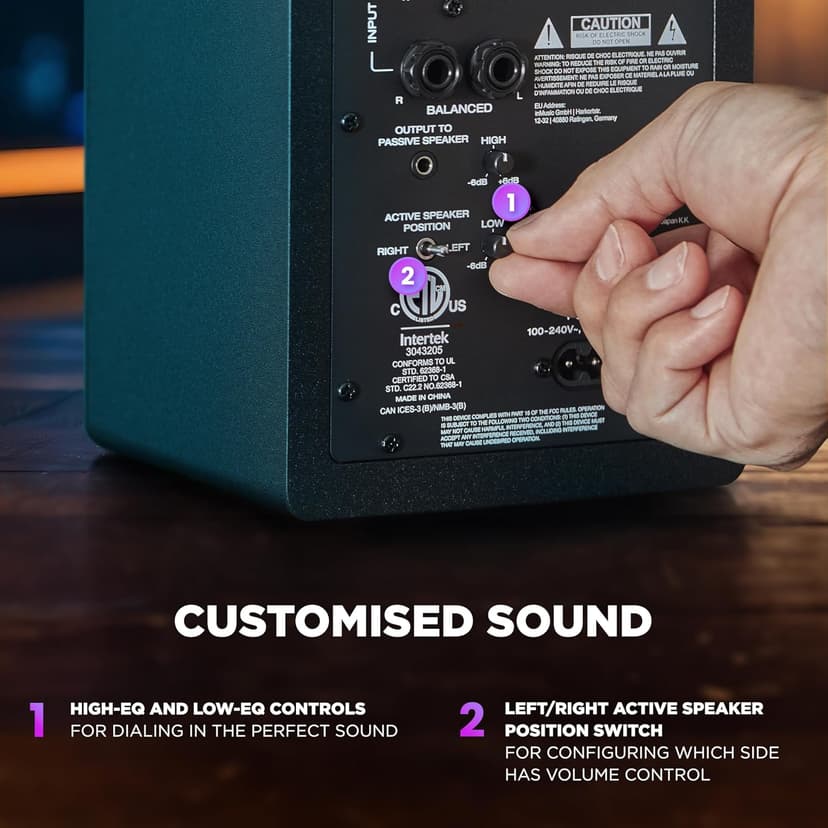 M-AUDIO BX3 Pair 3.5" Wired Studio Monitors and PC Speakers for Recording and Multimedia with Music Production Software