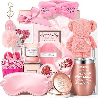 Gifts Basket for Women - Birthday Gifts for Women,Women Gifts Set Contains 13 Items Unique Female Gift Ideas,Relaxing Care Package Self Care Gift Box for Women Mom Wife Bestie Sister