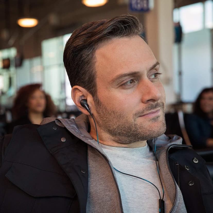 Bose QuietComfort 20 Acoustic Noise Cancelling Headphones, Compatible with Apple Devices, Black (Renewed)