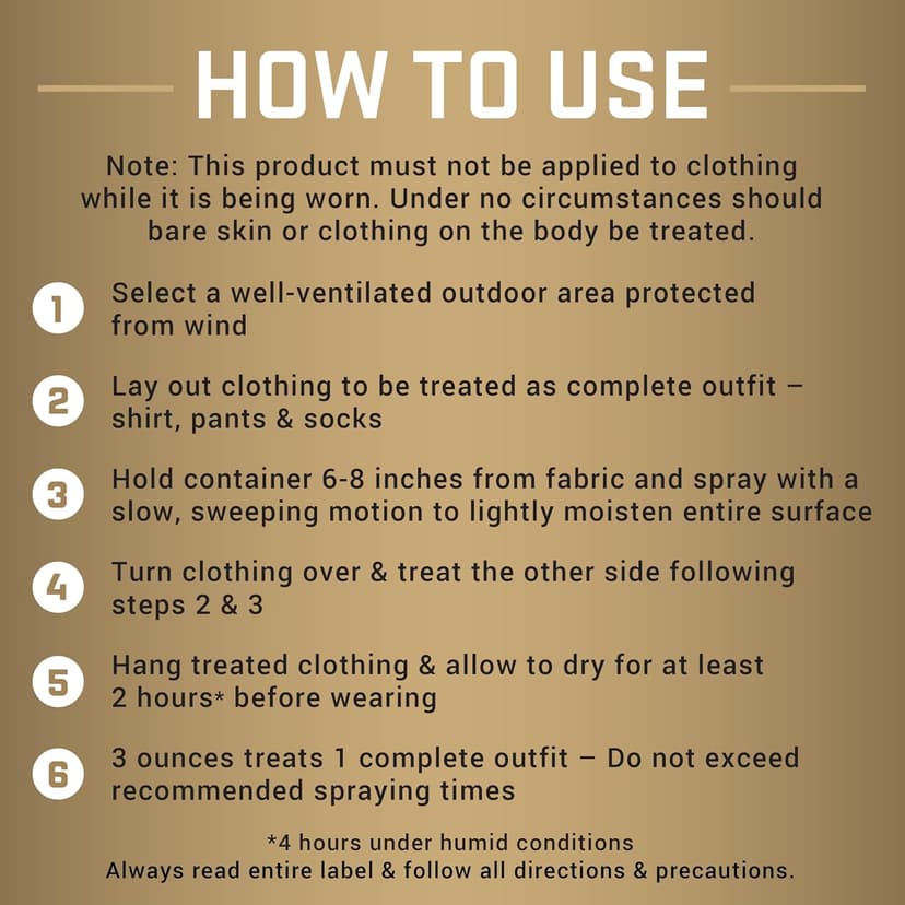Repel Permethrin Clothing & Gear Insect Repellent, Use on Outdoor Gear, Tents and Sleeping Bags, Repels Mosquitoes, Ticks, Mites, (Aerosol Spray) 6.5 fl Ounce