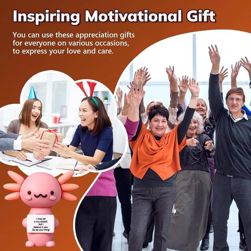 Desktop Ornaments, Christmas, Valentine's, Inspirational Gifts, for Employees, Coworkers, Staff, Teachers, Teams, and Friends Gejoy 16 Pcs Mini Rubber You Rock Figures Positive Gifts, 16 Style Novel B0FQNZSM8V