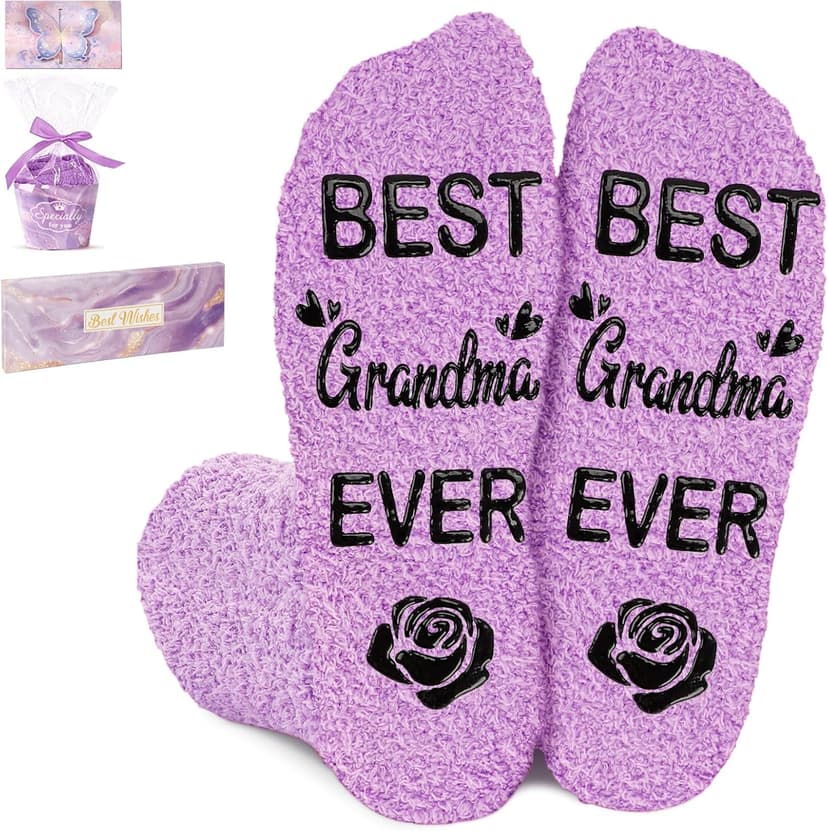 Juesly Christmas Gift for Women Mom Sister - Fuzzy Stocking Stuffers Birthday for Grandma Dog Cat Lover B0FJXQBZ96