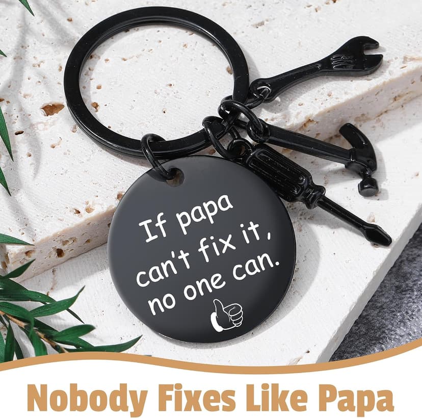 Papa Gifts from Grandkids Papa Birthday Gifts for Men Happy Birthday Gift Ideas for Best Papas from Grandson Granddaughter Grandchildren Funny Gift Set for Christmas, Fathers Day with Hat, Wine Glass B0FW57CH3S