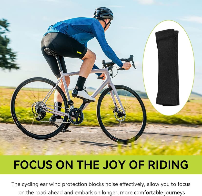 Cycling Wind Noise Blocker for Bike Helmet, Wind Noise Reducer Helmet Attachment, Wind Noise Reduction Accessories for Biking, Cycling Ear Wind Protection, 2 PCS