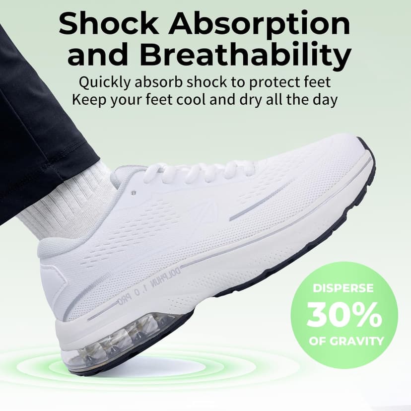 AOV Wide Toe Box Running Shoes Women Arch Support Walking Sneakers for Plantar Fasciitis Athletic Tennis Orthotic Shoes for Workout Gym Black Size 8