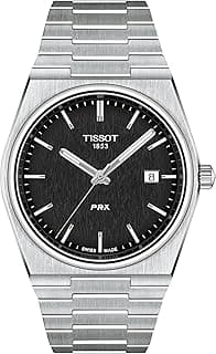 Tissot mens PRX 316L stainless steel case Dress Watch Grey T1374101105100