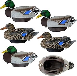 Mallard Duck Decoys by Heyday – Ultra-Light 100% HydroFoam | Durable, Realistic Design | 6 Pack of Duck Hunting Decoys
