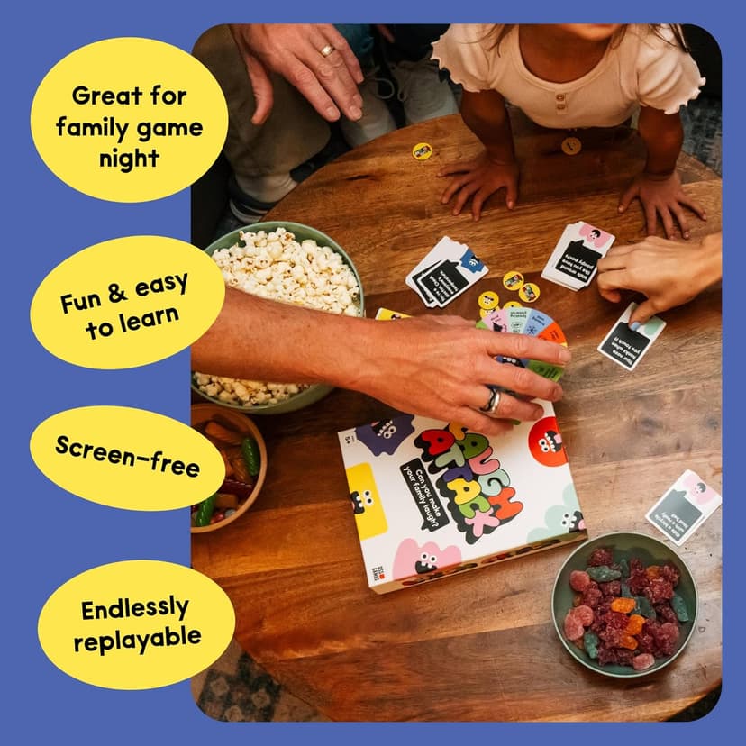 Laugh Attack [Can You Make Your Family Laugh? | Don’t Laugh Challenge Card Game For Kids, Teens, and Families | Great For Game Night, Reunions, Vacation | Kids Gift For Boys & Girls Ages 5+]