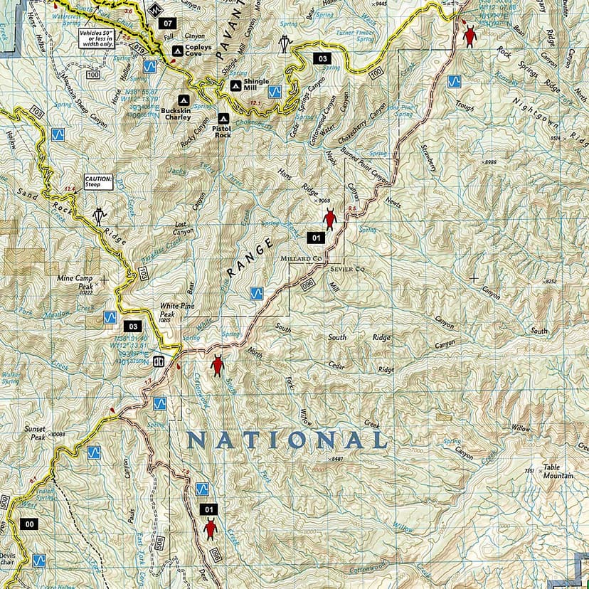 Paiute ATV Trail Map [Fish Lake National Forest, BLM] (National Geographic Trails Illustrated Map, 708)
