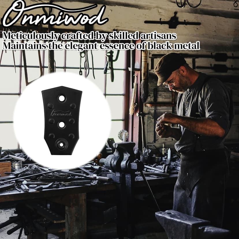 Onmiwod Guitar Wall Mount 3 Pack, Black Metal Guitar Hanger, V-Shaped Guitar Wall Hangers Mount, Guitar Holder Hook Stand Wall for Acoustic, Electric Guitar, Banjo, Bass, for Guitar Player Men Boy