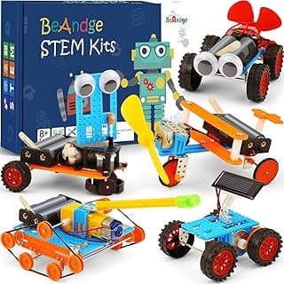 STEM Kits for Kids Crafts 6-8 8-12, Boys Gifts Toys for 6 7 8 Year Old Boy Birthday Gift Ideas, STEM Toys Crafts 6+ 7+ yr, Robotics Science Kits Activities Robot Building Age 8-10 9 10 11 12 13 14