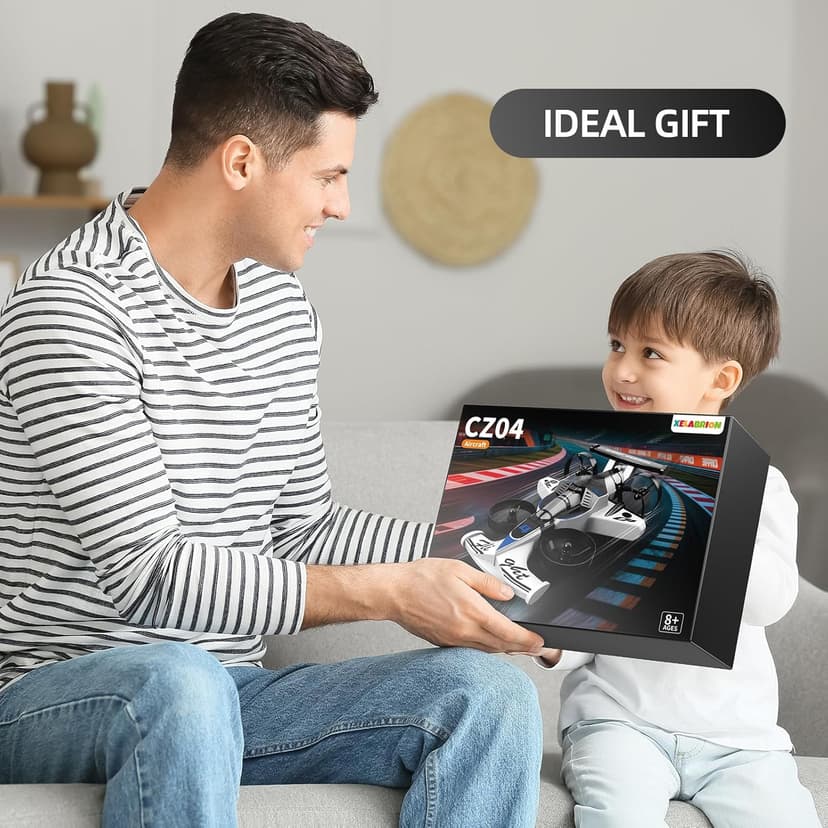 Remote Control Airplane Car Toys for Kids Ages 4-6-8-10-12, 2-in-1 Foam RC Plane Car Jet Mini Drone, Racing Car Stunt Plane Toys for Kids Boys Beginners 4 5 6 7 8 9 Year Indoor Outdoor Play