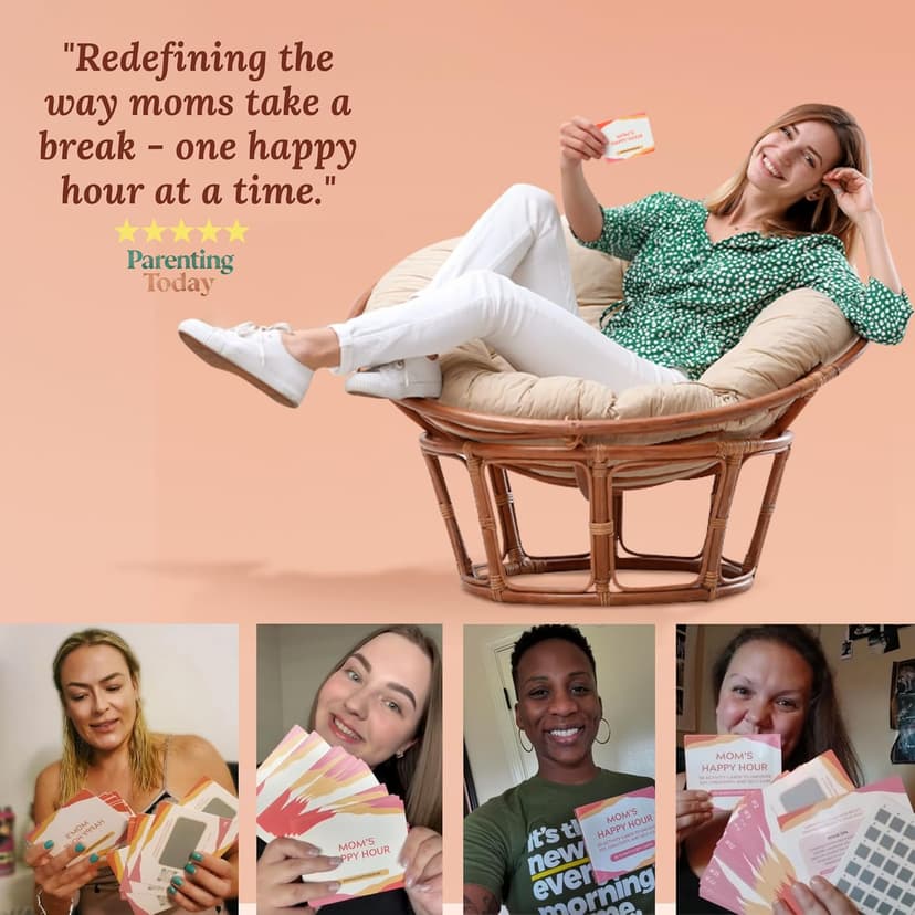Self Care Gift for Women - 30 Scratch Off Cards with Fun Activities for Mothers - Mom Birthday Gifts from Daughter, Son, Kids - New Mom Gifts - Self Care Present for Coworker, Friend, Sister, Aunt