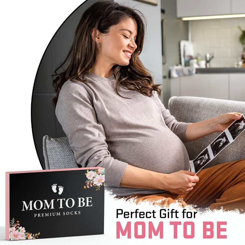 Pregnancy Gifts for New Mom, Dad, Grandma - Funny Socks For Expecting Dog Mom, Dog Dad - Stocking Stuffers B0H376KX6V