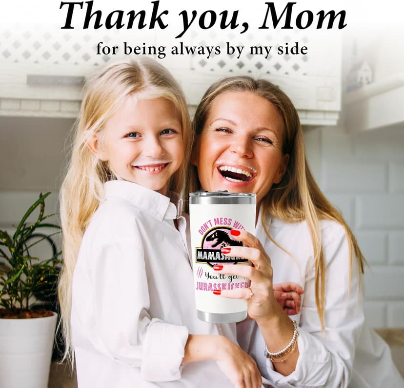 Gifts for Mom from Daughter, Son for Christmas, Mothers Day, Birthday - Mom Christmas Gift - Birthday Gifts for Moms, Happy Birthdays Moms - Best Mother Tumbler 20Oz Stainless Steel Coffee Cup B0GD5SZXVZ