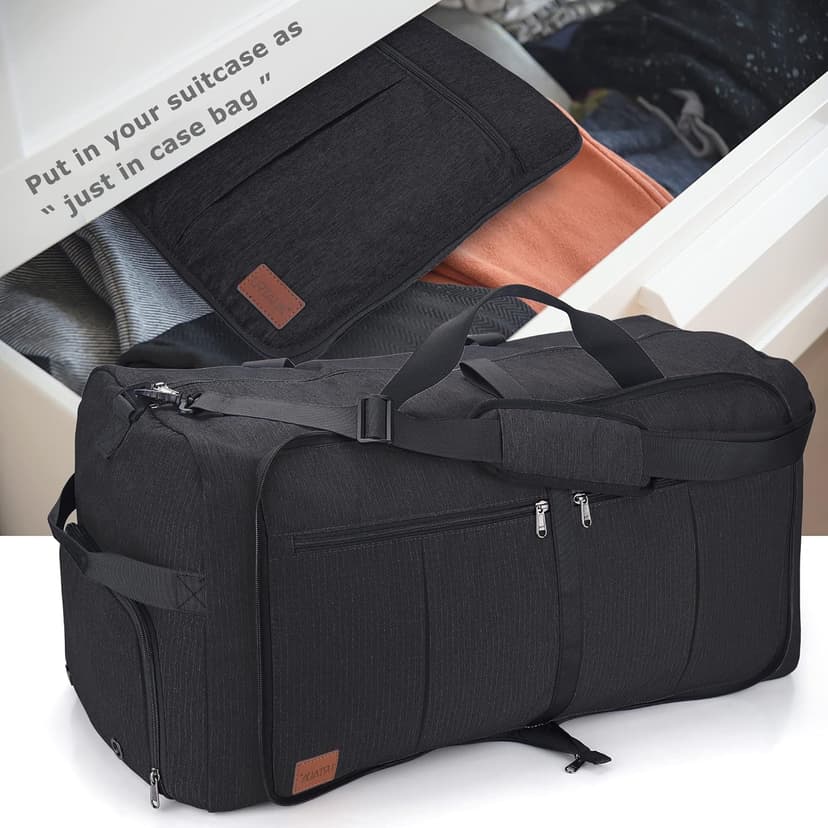Urtala 120L Foldable Collapsible Waterproof Travel Duffel Bag for Men and Women with Shoe Compartment
