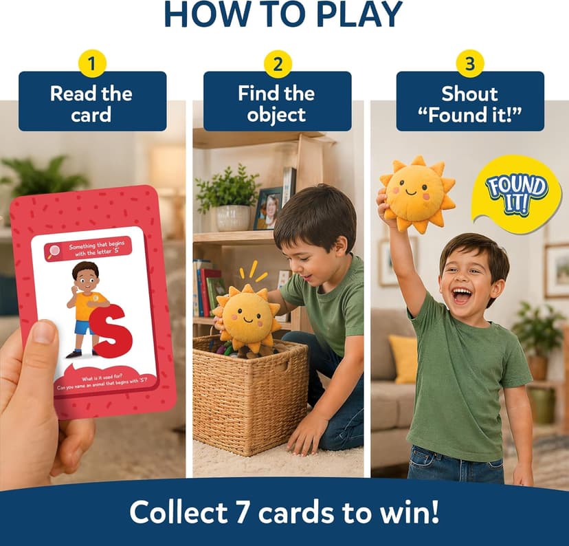 Skillmatics Scavenger Hunt Card Game - Found It, Educational Game, Perfect for Home, School, Travel, Playdates & Party Games, Gifts for Kids and Families, Screen-Free Fun for Ages 4, 5, 6, 7