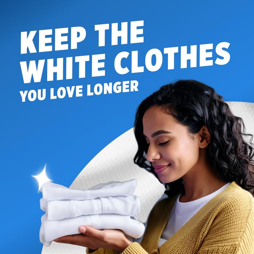 OxiClean White Revive Whitener & Stain Remover Liquid Additive, Water-Activated Oxygen Bleach for Laundry, 45 fl oz